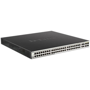 D-Link DGS-1210-52MP 52-Port Gigabit L2+ Managed PoE+ Switch,48 PoE+ Gigabit ports and 4 Combo SFP ports
